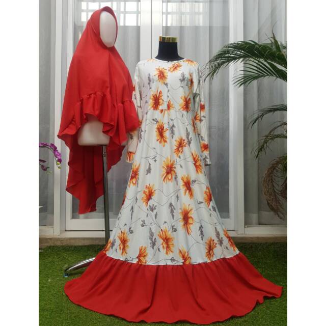 Misbee set khimar Gamis syari baju syari dress syari gamis pesta set gamis