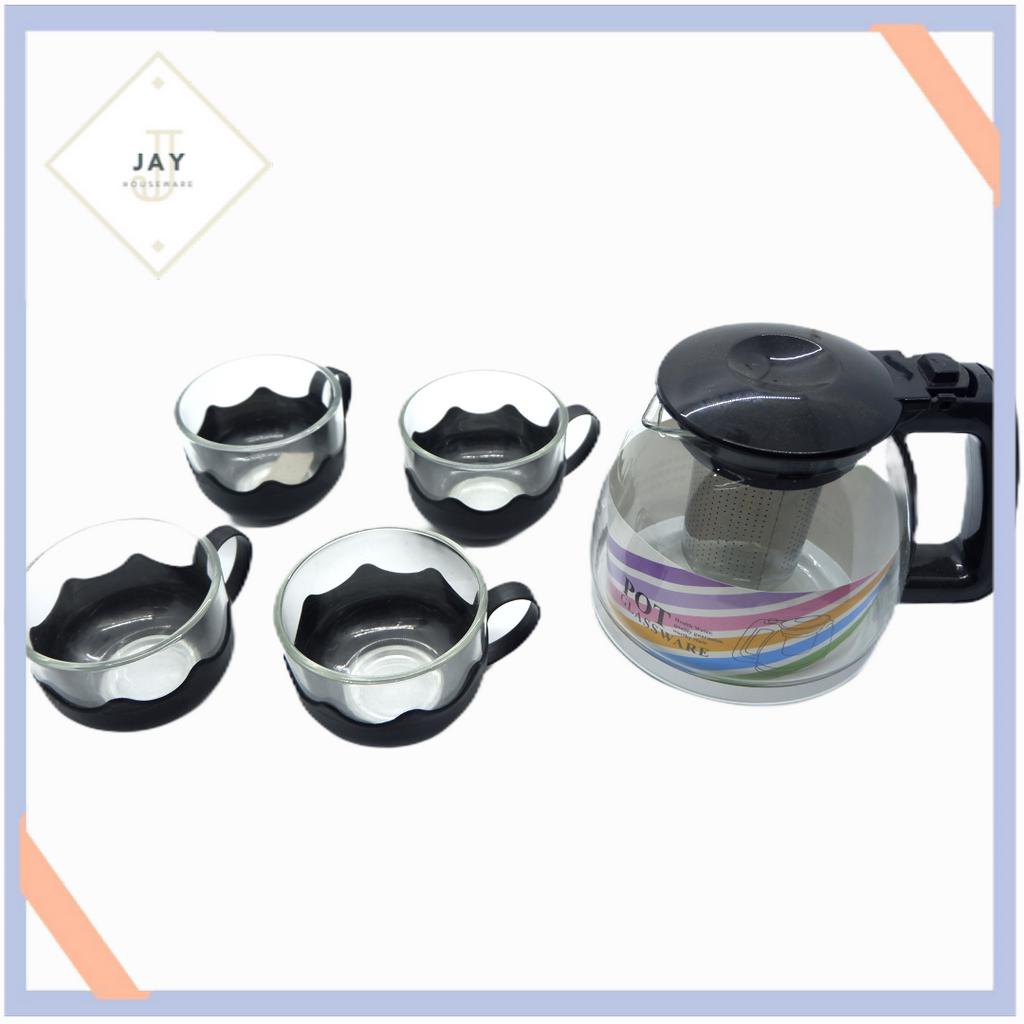 TEKO/GELAS SET CJ-7 KIMGLASS