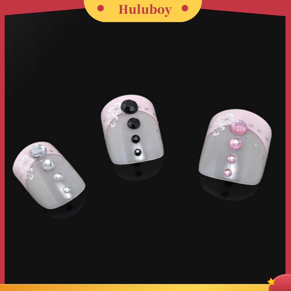Huluboy Huluboy♡ 13 Sekat Roda Isi Berlian Imitasi Glitter 3D Untuk Dekorasi Manicure DIY