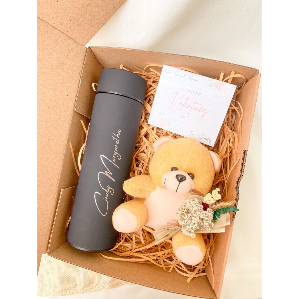 Hadiah Kado Valentine Ulang Tahun Hadiah Wisuda Graduation Gift Set Kado Gift Box Custom Tumbler LED Temperature Tumblr Botol Air Minum Stainless / Hadiah Hari Ibu