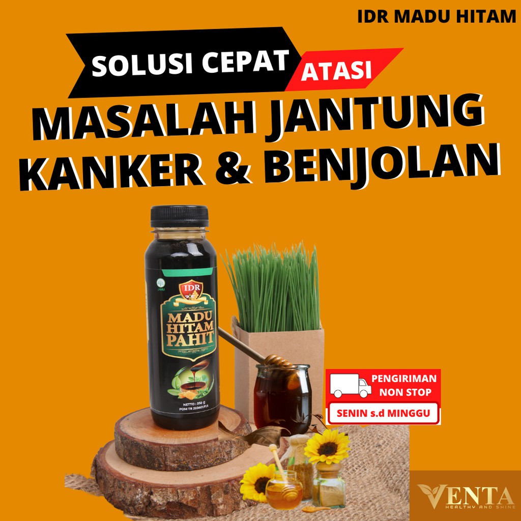 Idr Madu Hitam Pahit Original Obat Jantung Benjolan Herbal Alami Solusi Untuk Atasi Kanker Isi 350g