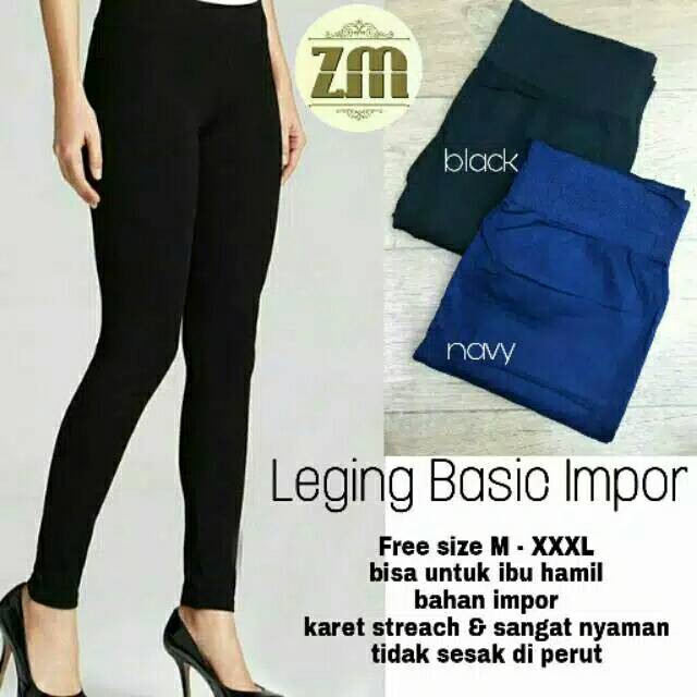 ZM Legging basic import/legging wanita/legging melar/celana legging import