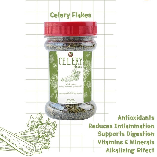 

NEW House Of Organix Celery Flakes 20 Gr