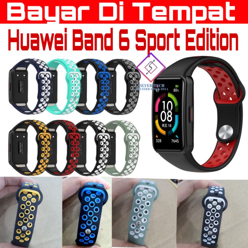 Silvertech Strap Huaweii Band 6 Sport Edition Nike Band 6 honor Band 6 Kualitas Original Hq