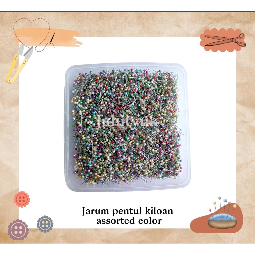 Jarum Pentul Kiloan PREMIUM Wadah Mika