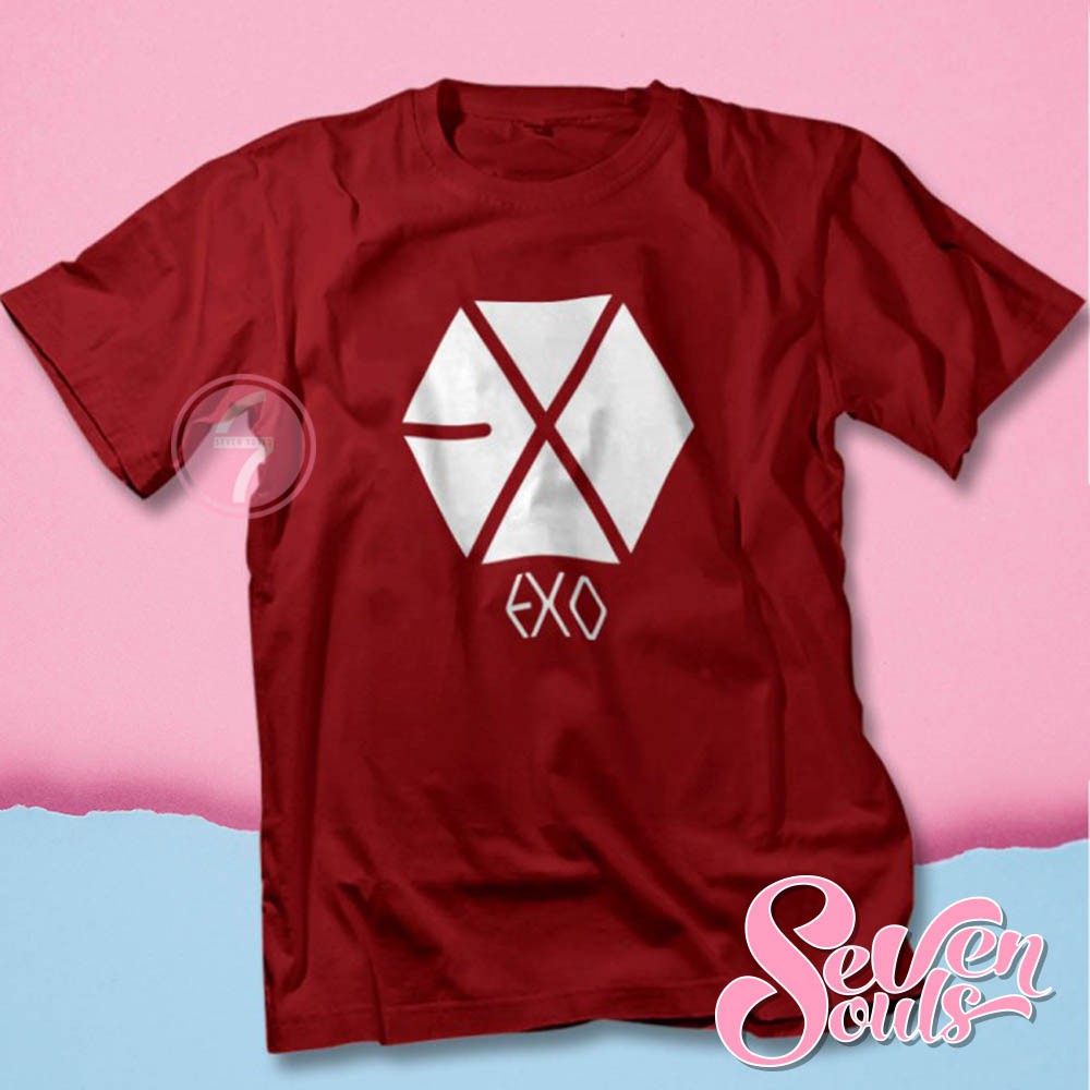 KAOS EXO LOGO / Baju Korea Musik KPOP / Tshirt Distro Korean Style Premium Eksklusif - 3076