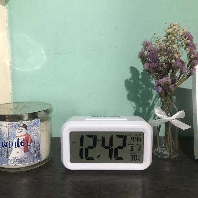 Jam Meja Digital,pengukur Suhu,alarn