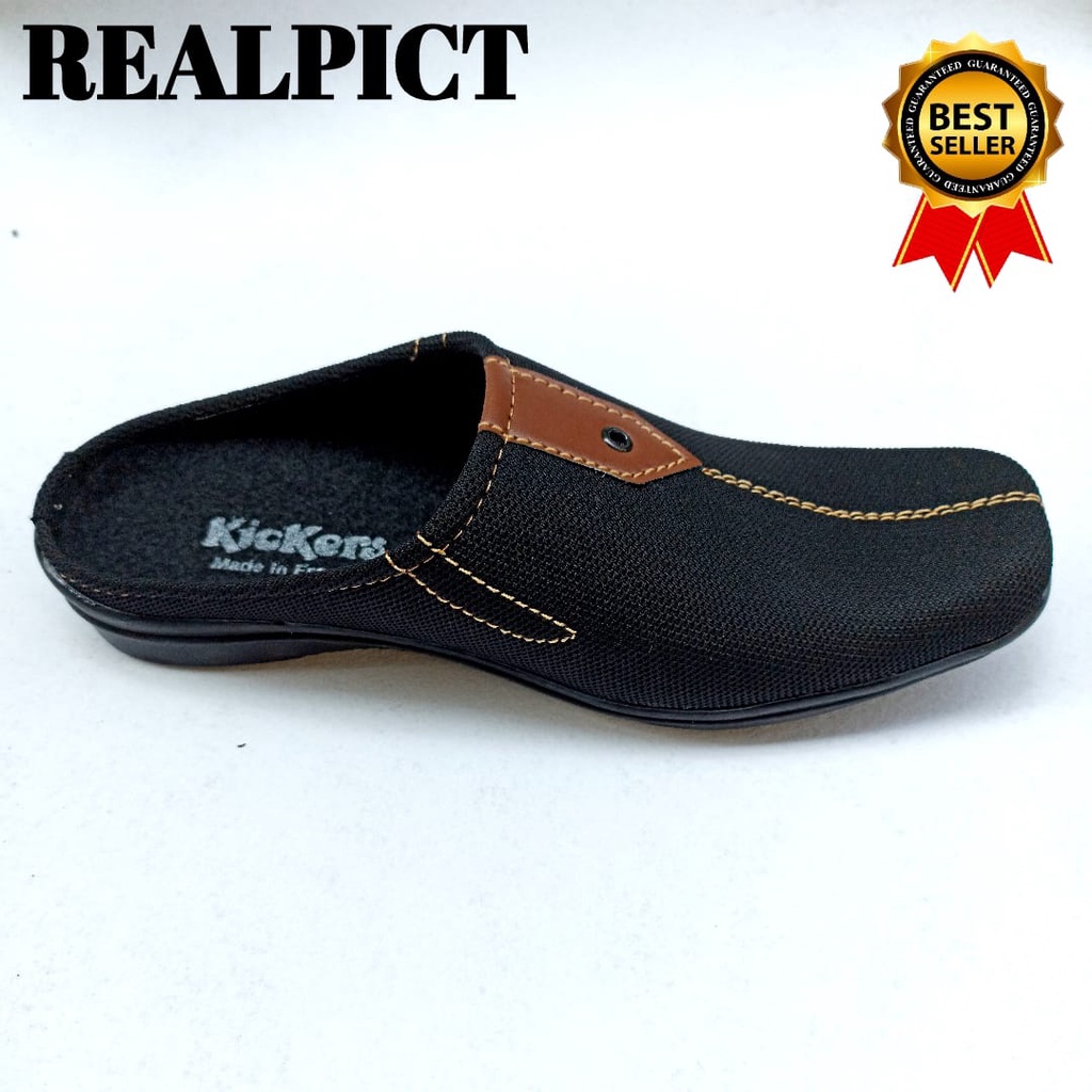 SENDAL SLIP ON PRIA/SEPATU BUSTONG SNEAKER CASUAL HITAM/SEPATU SLOP PRIA