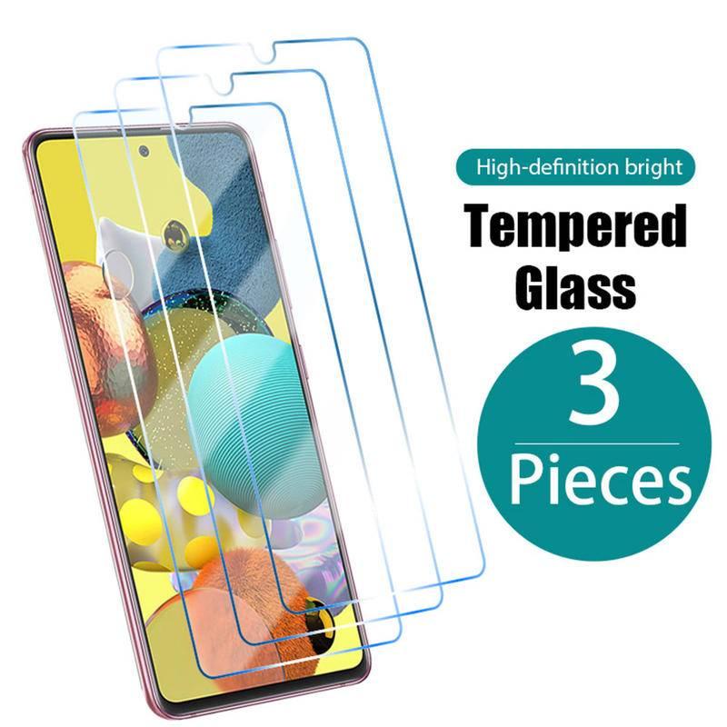 3PCS Tempered Glass for Samsung A51 A31 A41 A71 A01 A11 Screen Protector for Samsung Galaxy A21S A20S A20E A30 A40 A70 A50 Glass