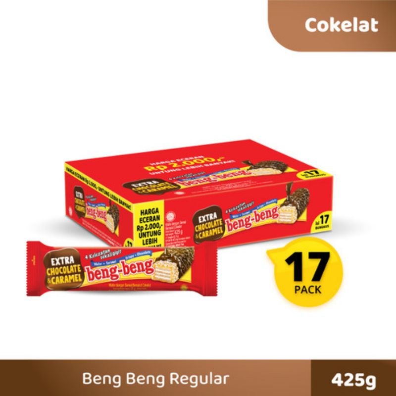 

BENG BENG WAFER COKLAT RENYAH 25g ISI 17 PCS