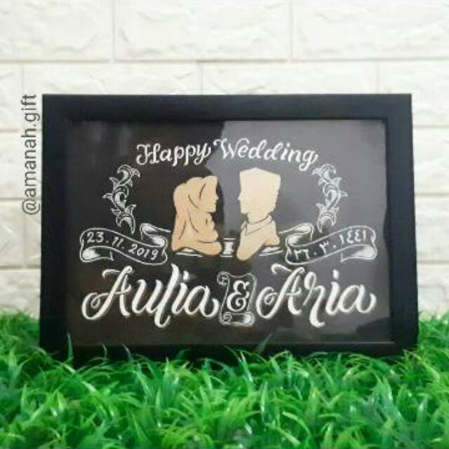 

Kado Nikah prewedding lettering(Tulis tangan)