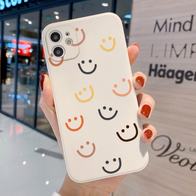 Kawaii Smiley iPhone Case for iPhone 7PLus 8Plus 12 11  iPhone 11 12 Pro Max X XR Case Cute Cartoon