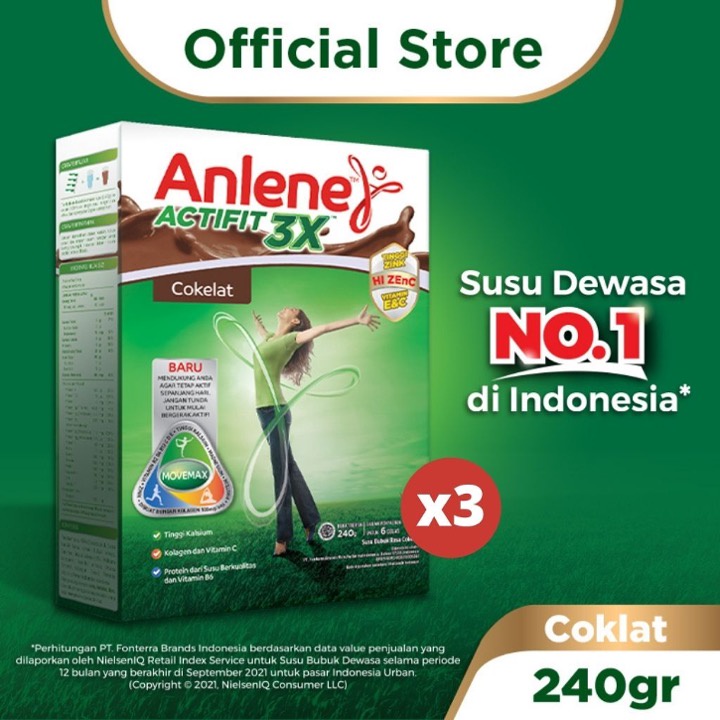 

Anlene Actifit 3X Susu Bubuk Vanila 3x240g