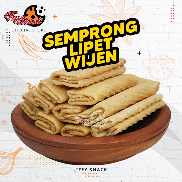 

Semprong Wijen Lipat 250gr - Fey Snack