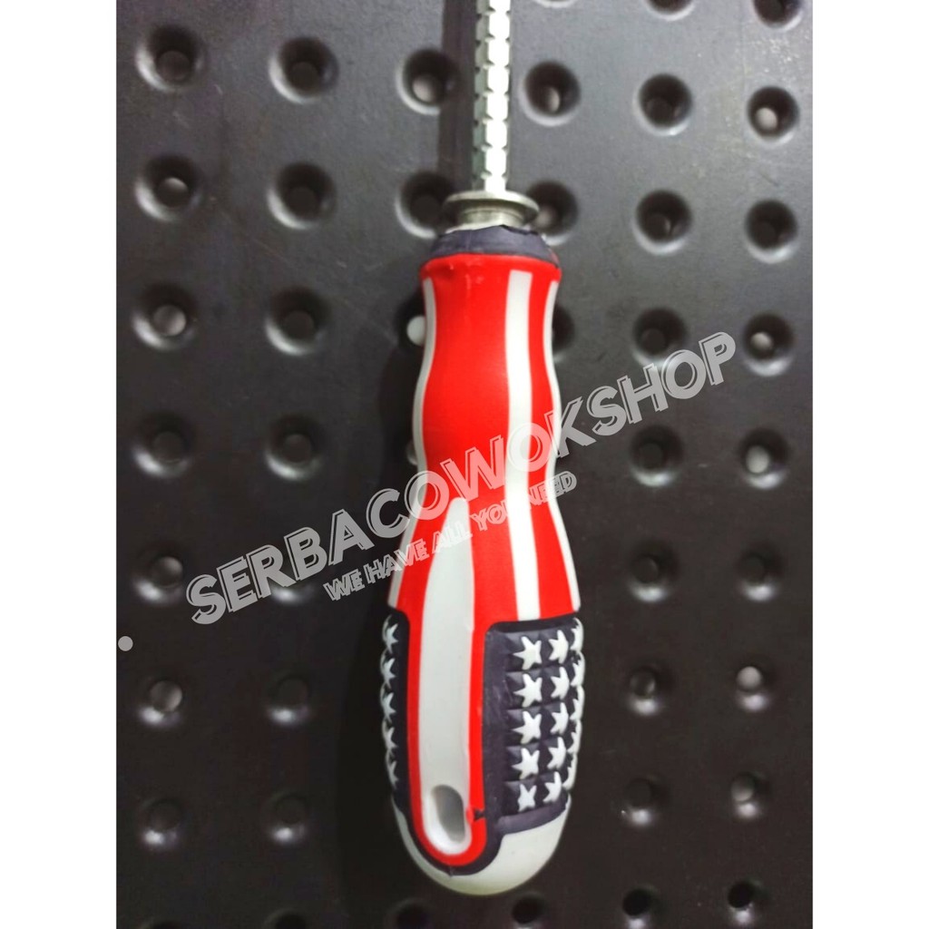 Obeng Bolak Balik Multisize 2 in 1 Obeng Tarik Model Amerika - USA Screwdriver Termurah Berkualitas