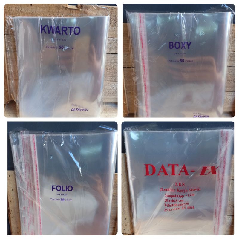 

(25 lembar) Sampul plastik pakai lem/ Sampul buku plastik