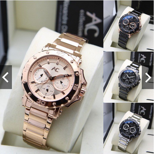 Alexandre Christie AC 9205 Jam Tangan Wanita Rantai garansi 1 Tahun Resmi Nasional