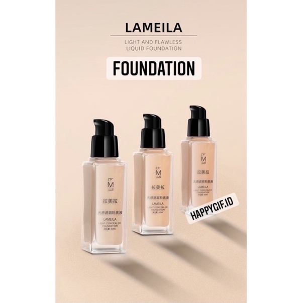 LAMEILA Foundation Light Concealer Cair Tahan Air Corrector LA049