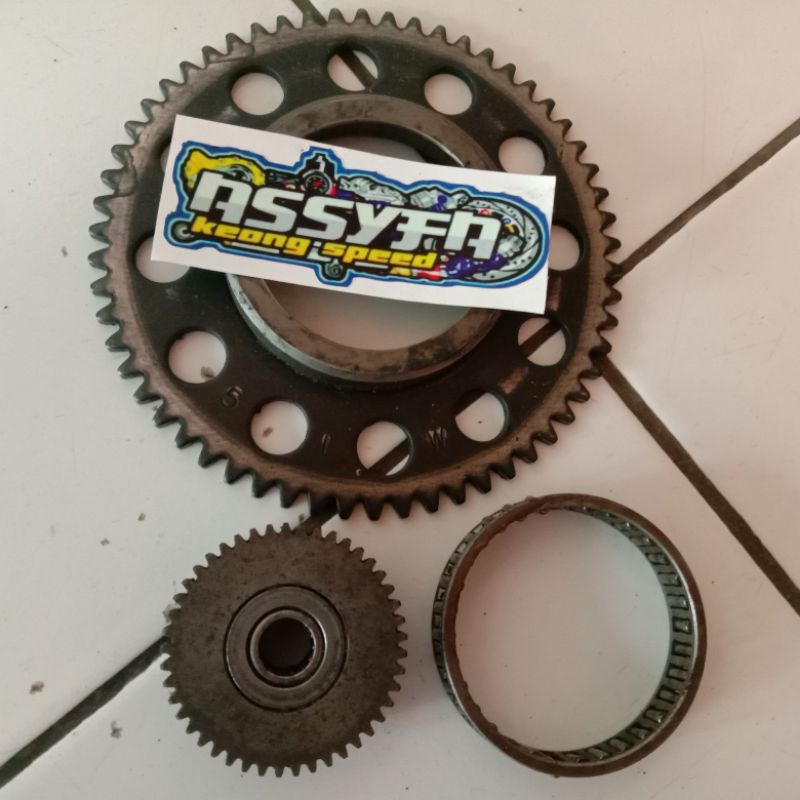 Gear stater besar &kecil +laher bambu Nouvo/Gear bambu nouvo