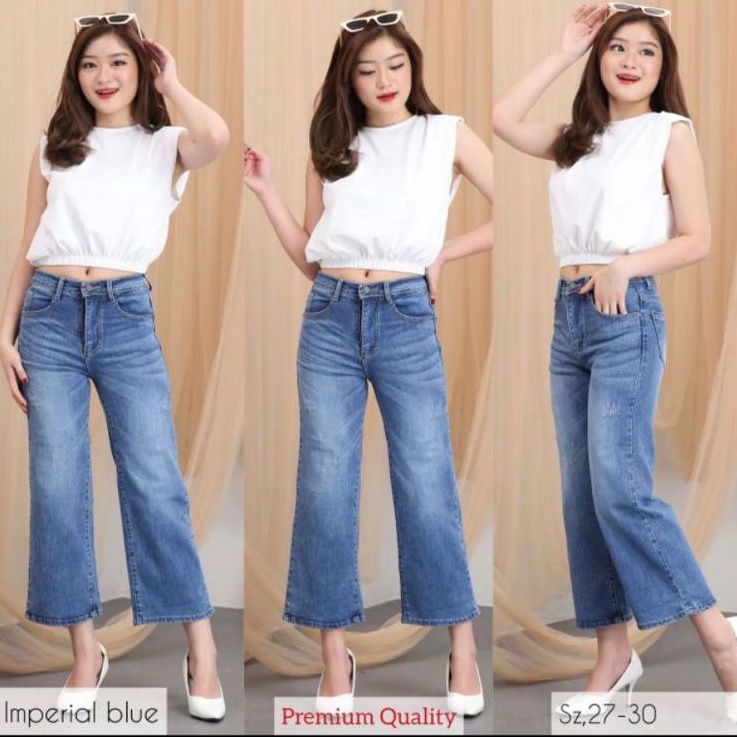 Kulot Jeans Imperial Blue