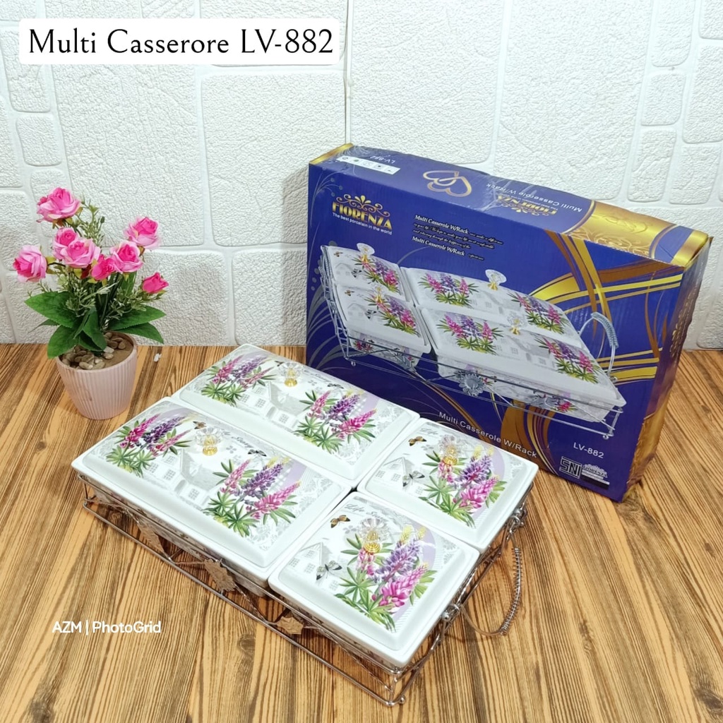 Wadah Saji Casserole Basi Fiorenza Lavender  LV-882