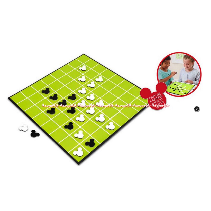 Kiddy Fun Disney Mickey Mouse Reversi Mainan Papan Otello Hitam Putih Otelo Kiddyfun Kidi Fun