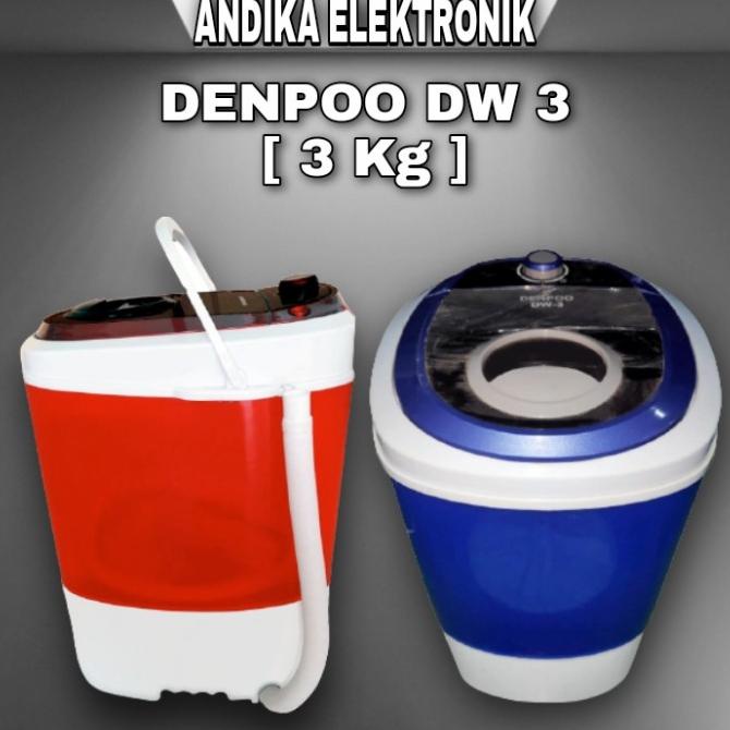 ] Mesin Cuci Anak Kost Denpoo Mini DW 3 ( 3kg )