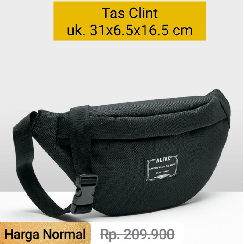 Tas pinggang pria Alive Clint Black Sophie Martin Paris