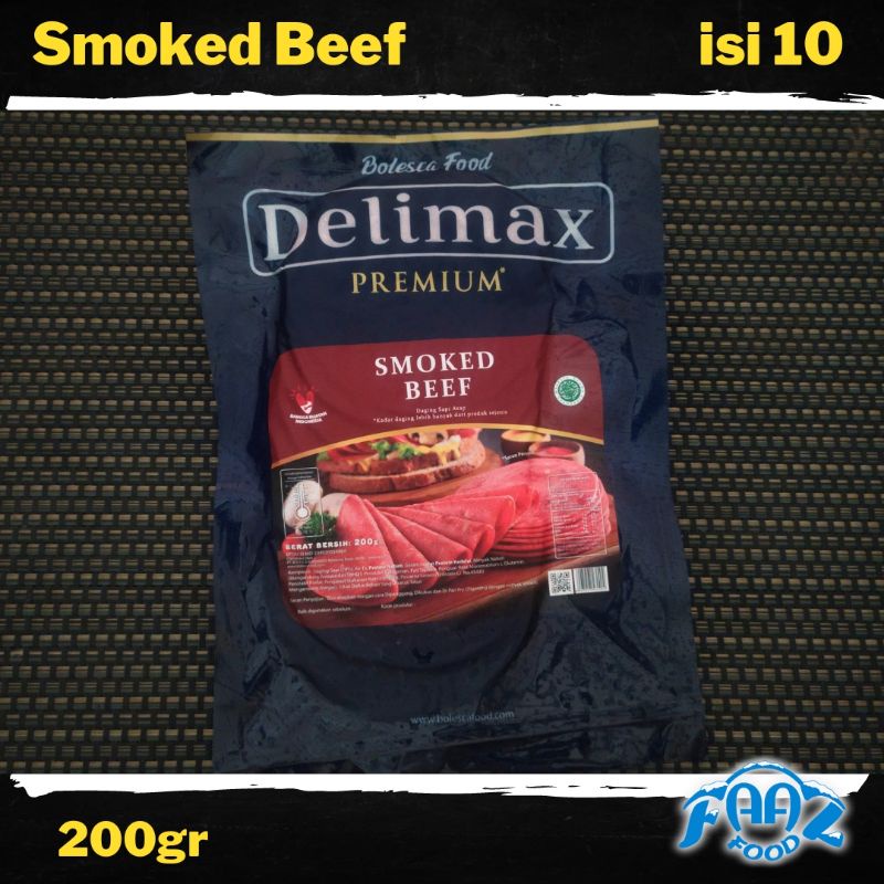 Jual Smoked Beef Deli Max 200gr Olahan Daging Asap Shopee Indonesia