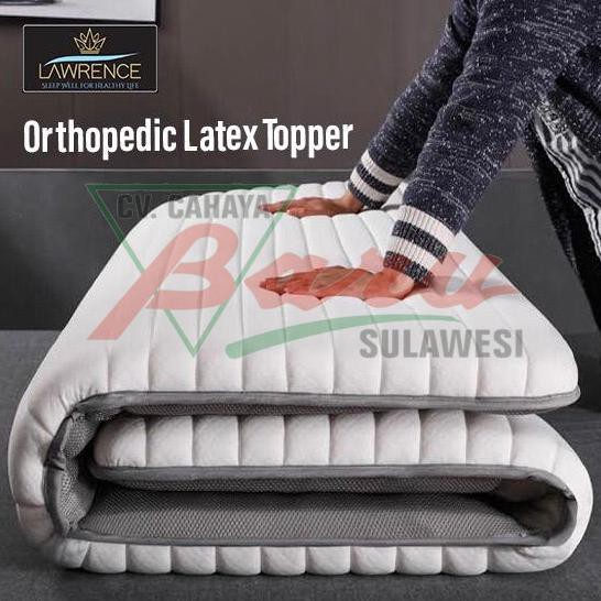 Hanya Disini] Kasur Lipat Gulung Lawrence Latex Topper - Khusus Makassar - 120X200