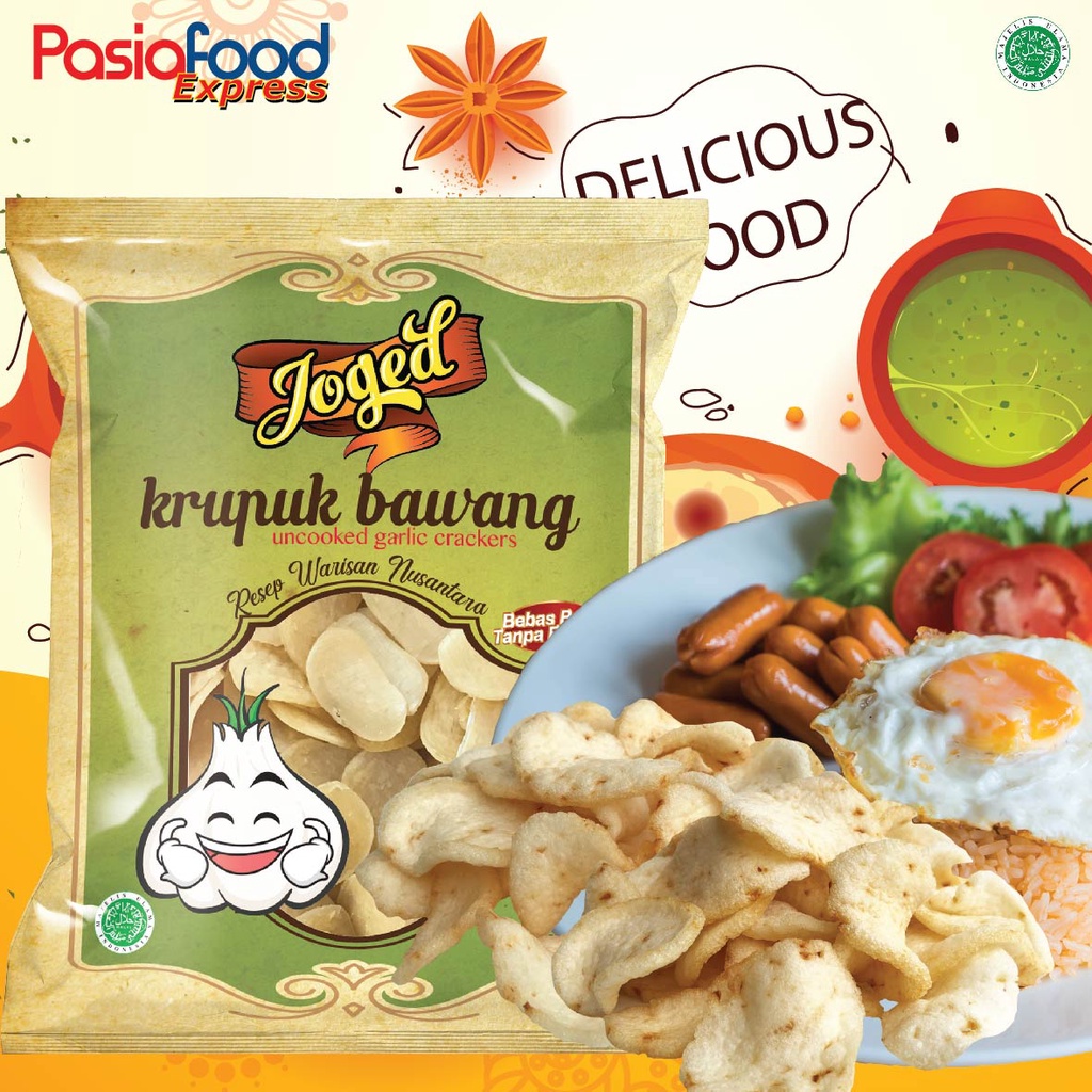 

Pasiafood Kerupuk Joged Kerupuk Bawang Premium Siap Goreng 400g