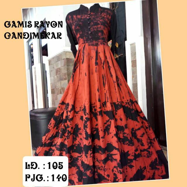 Gamis rayon candi mekar