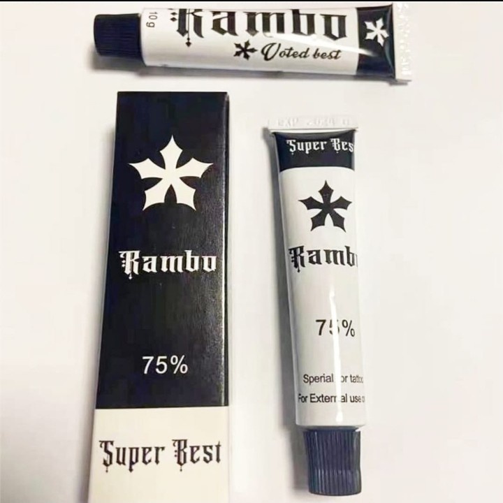 ANASTESI CREAM RAMBO SULAM ALIS TATTOO SUPER BEST 75%