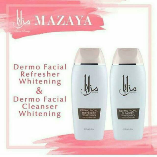 Mazaya cleanser and refresher whitening