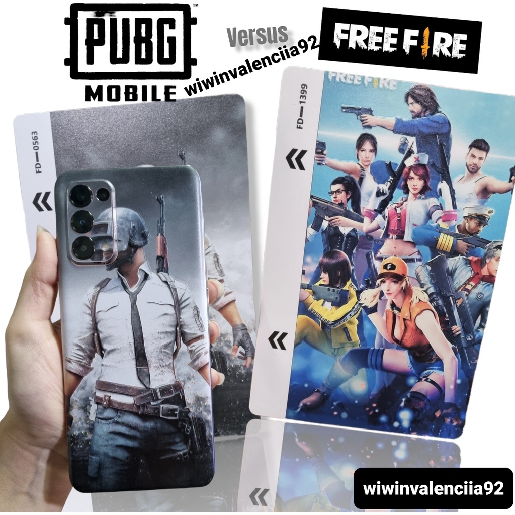 BACK Skin Stiker PUBG/FreeFire XIAOMI REDMi NOTE 6/Note 6PRO/Note 5/Note 5PRO/Note 5A-PRIME/NOTE 4/N