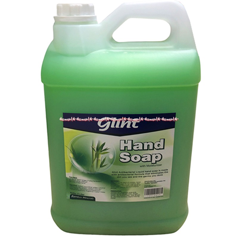 Glint Hand Soap 5L With Moisturizer Bambo Sabun Cair Kemasan Derigent Wangi Bambu Glin