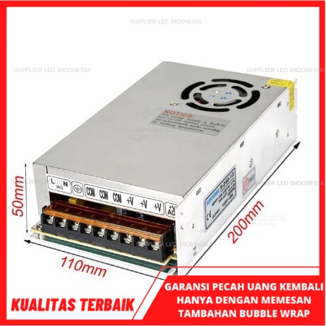 TRAVO 20A 12V POWER SUPPLY 20 A 12 V ADAPTOR LED STRIP 20AMPER 12VOLT AMPER AMPERE TRAFO GOOD QUALITY