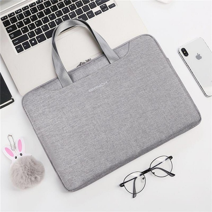 Tas Laptop Jinjing Biaonuo Doll Sleeve Waterproof 12 13 inch - Grey