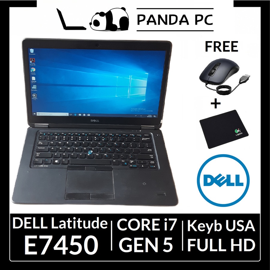 Dell Latitude E7450 Core i7 Gen 5 Full HD Laptop Second 7450 - 14in