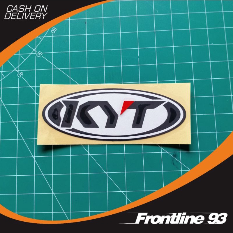 Sticker Cutting KYT - stiker Kyt helmet - stiker racing - stiker motor mobil helm dll