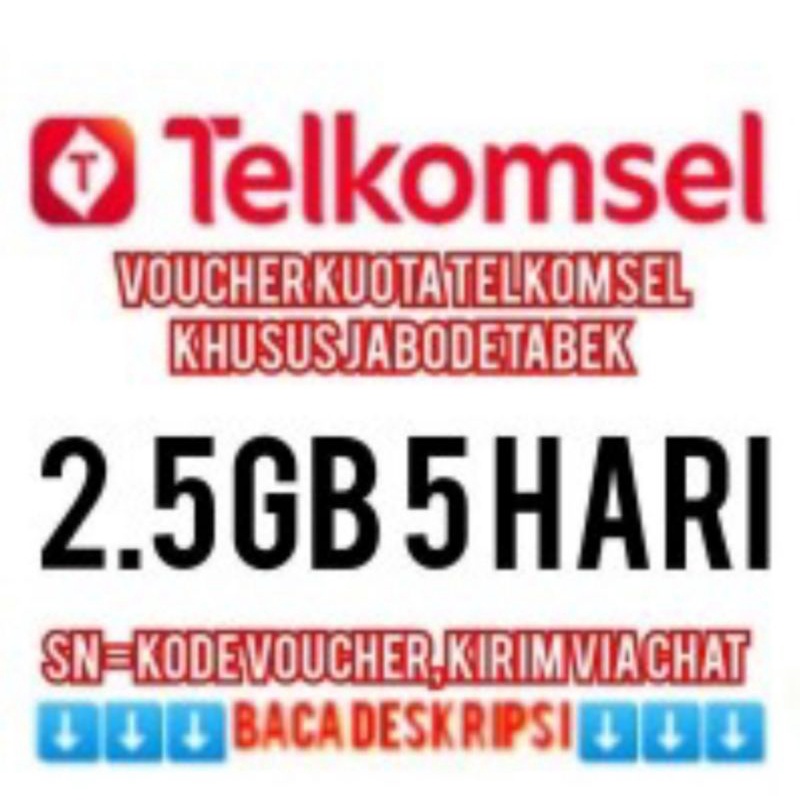 (kirim.kode voucher via chat) TELKOMSEL WILAYAH JABODETABEK