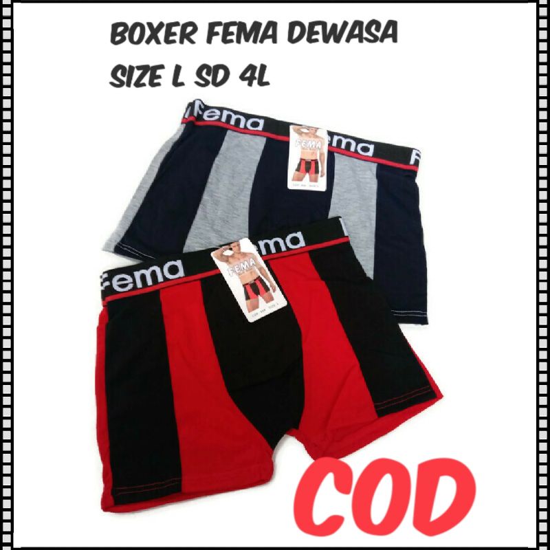 Boxer Import Fema Cowok Dewasa