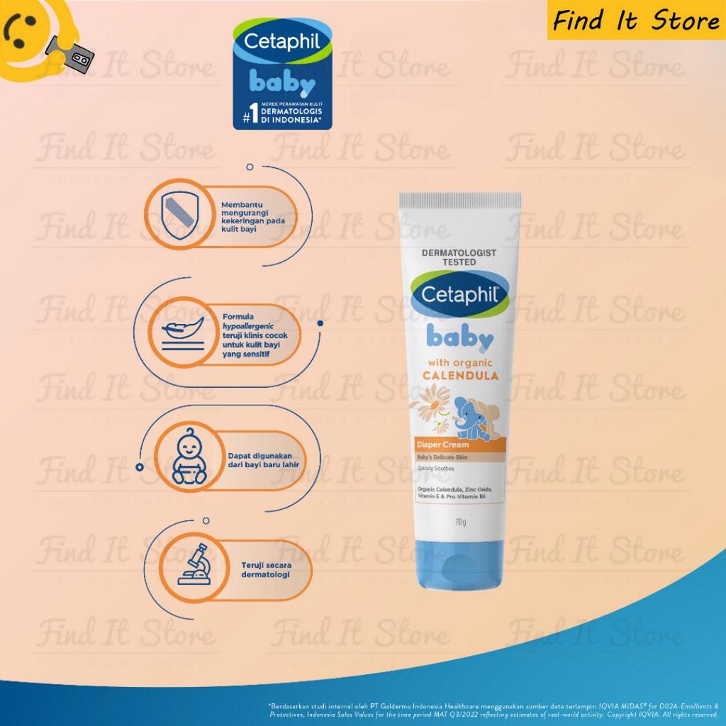 Cetaphil Baby Diaper Cream With Organic Calendula 70g BPOM