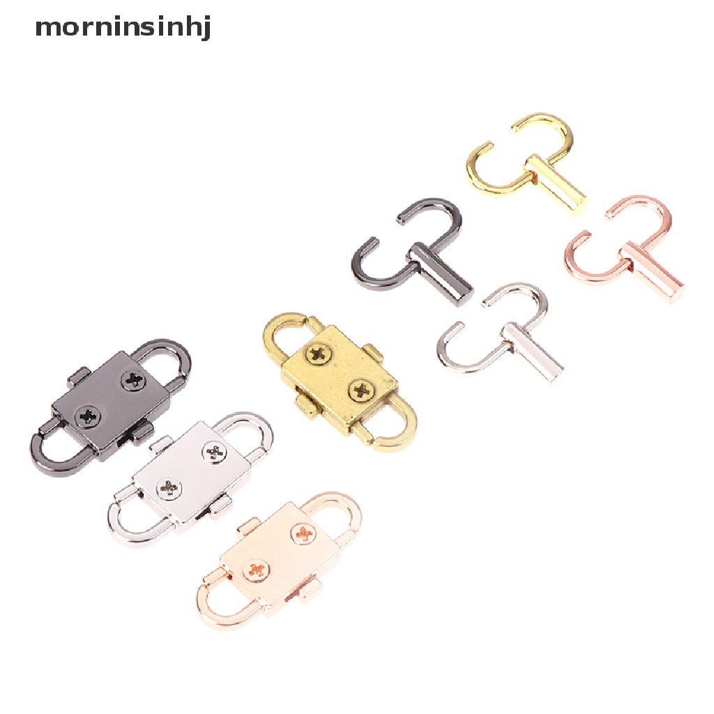 Mornin 4pcs Klip Gesper Metal Adjustable Untuk Tas Handbag