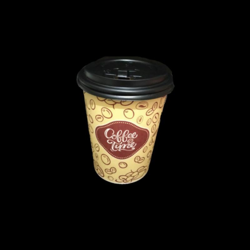 PAPER CUP GELAS KERTAS COFFEE PUTIH MOTIF MURAH GELAS KOPI TAHAN PANAS 6.5 OZ