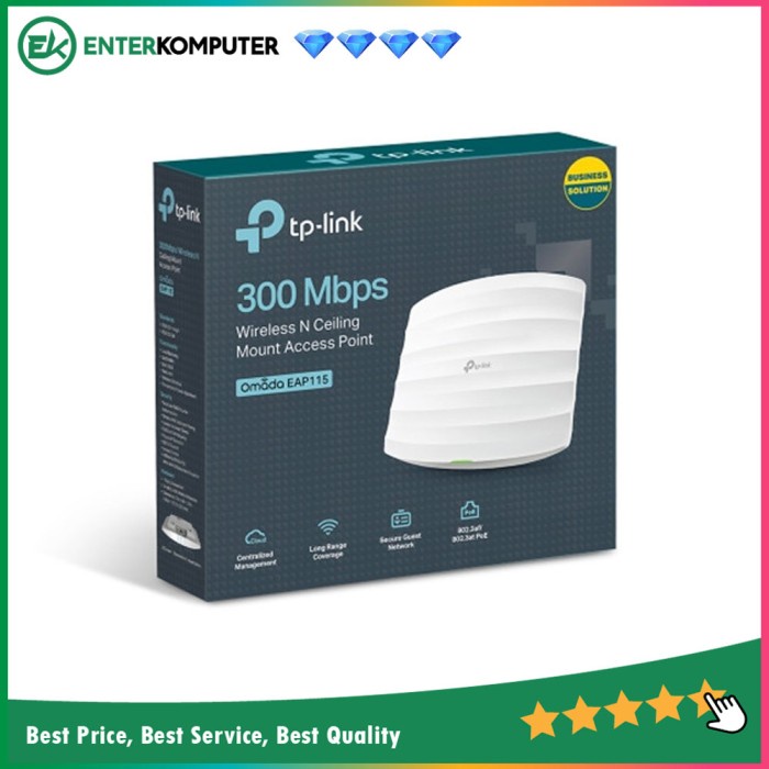 TP - Link 300 Mbps Wireless N Accesspoint - EAP-115