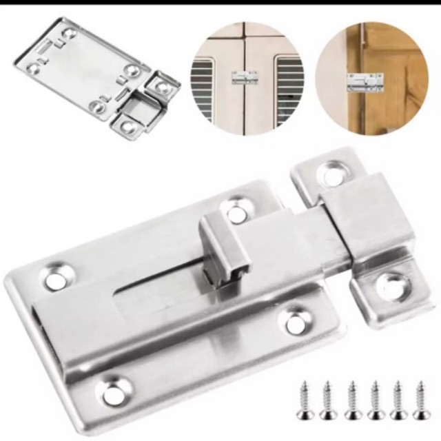 Grendel Pintu 2 Inch Stainless Murah Mumer EST-Grender Pintu Slot 4in 2 3 4 inch Stenlis Selot jendela door bolt kunci pengunci gudang lock /i8