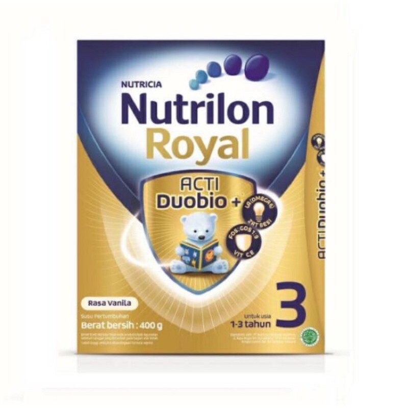 

Nutrilon Royal 3 Usia 1-3 Tahun Rasa Vanilla/Madu 400gr