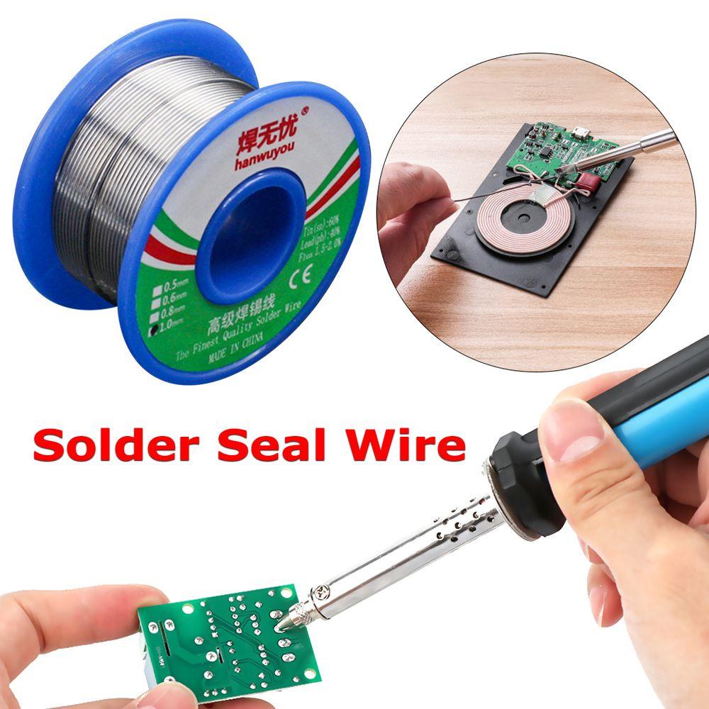 Solighter 50g Kawat Timah 1.0mm Sn/Pb Aksesori Las Timah Flux Timah