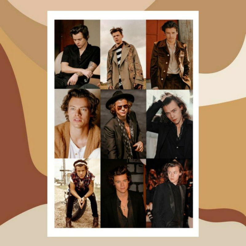 Cetak poster Harry styles , Louis Tomlinson glossy Paper (9pcs)